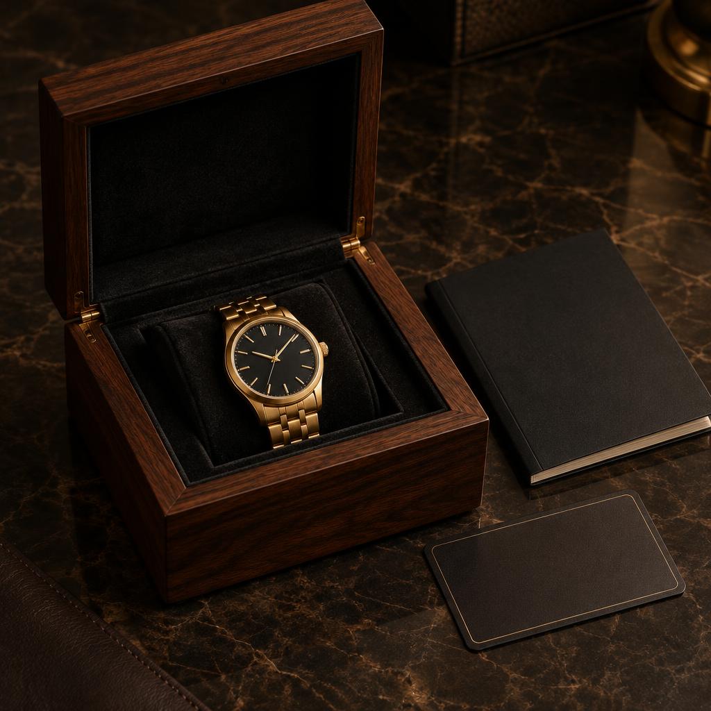 Walnut presentation box
